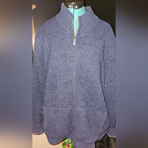 LL bean zip up sweater